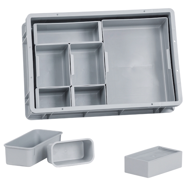 Variobox PP, h 110 division 1/2